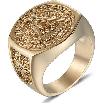 Prsten Steel Edge WJHZ63 zlatá 57 mm