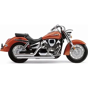 Výfuk pro motocykl Kompletní vyfuk Cobra Speedster 2-Into-2 System Slash-Downs pro Honda VTX 1300 R/S/T 03-07 (Doplnky pro chopper)