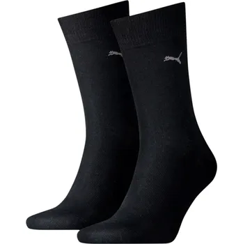 Pánské ponožky Pánské vysoké bavlněné ponožky Puma CLASSIC (2 PAIRS) černé 907128-03 - 39-42 | UK 2,5 | US 3