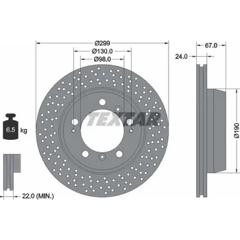 Brzdový kotouč Brzdový kotouč TEXTAR 92176705