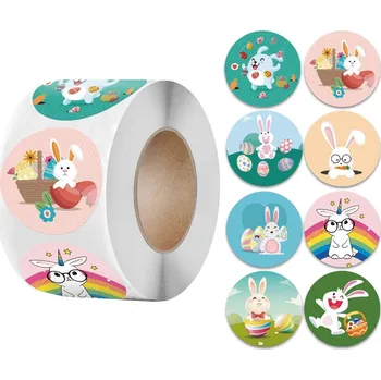 samolepka 500 ks samolepek pro děti - Velikonoční zajíc