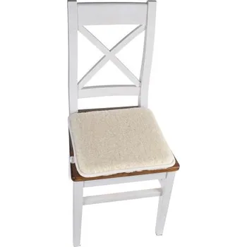 Podsedák Vlněný podsedák na židli přírodní