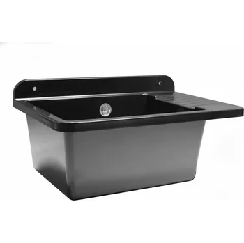 Výlevka Technický dřez ZELVO COMPACT 505 černý (Polypropylen)