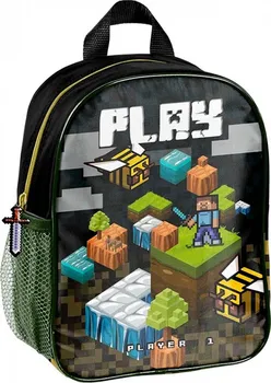 Dětský batoh Paso Minecraft Gaming 22 x 28 x 10 cm zelený