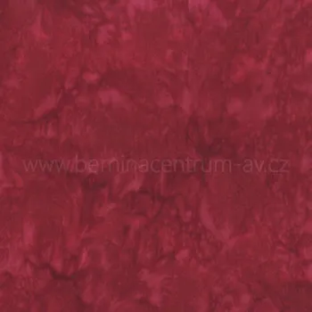 Hoffman 3018-231 bali batika červená bavlněná látka patchwork