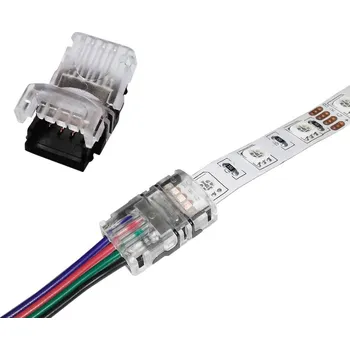 LED páska Berge Spojka FIX CLICK pro RGB LED pásky o šířce 10mm, pásek - kabel