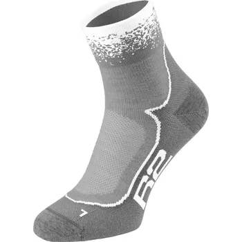 Dámské ponožky CYKLISTICKÉ PONOŽKY R2 Grace ATS18D - šedá/bílá Velikost: S