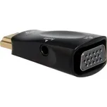 PremiumCord konvertor HDMI na VGA + audio/ černý