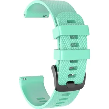 Řemínek na hodinky Silikonový řemínek vzorovaný mátový 20mm velikost L
