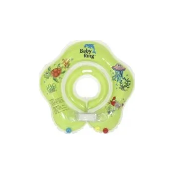 Dětská zábrana Baby Ring koupací kruh kolem krku Barva: zelená, Velikost: 0-24 měs.