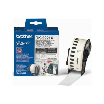Kotouček do pokladny a tiskárny štítků Originál papírová role Brother DK-22214, šířka 12 mm x délka 30,48 m