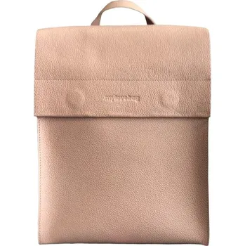 Městský batoh My love bag dámský kožený batoh 2 v 1 béžovo oranžový