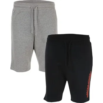 Pánské kraťasy set pánské šortky JACK & JONES - BLACK/GREY - (2 ks) - XL (Jack Jones Harry 2 Pack Jog)