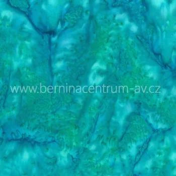 Hoffman 3018-322 bali batika zelená bavlněná látka patchwork