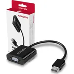 AXAGON RVH-VGAN - HDMI -> VGA redukce / adaptér, FullHD, audio výstup, micro USB napájecí konektor