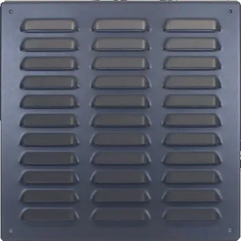 Větrací mřížka Větrací mřížka kovová 260x260 mm antracit ŠZ 26x26