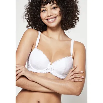 Podprsenka Agent Provocateur krajková push-up podprsenka Rosele Padded Undewired Bra 70C