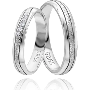 Prsten Olivie Snubní stříbrný prsten HARMONY 5923 Velikost prstenů: 10 (EU: 62-64), Pohlaví: Pánské Ag 925; ≤2,5 g.