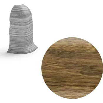 soklová lišta NOVÁK Vnější roh k soklové liště PVC dub starý 56x23, 1 ks NGTZ19