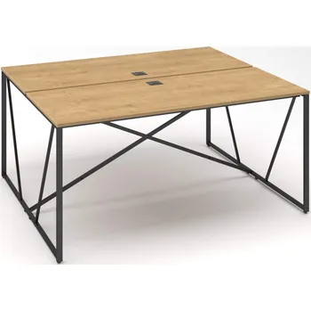 Psací stůl LENZA Psací stůl ProX dvoumístný 158x67x74,3, černý