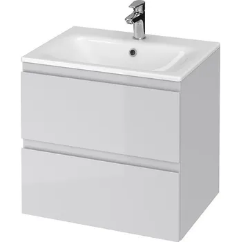 Koupelnový nábytek Cersanit Moduo, umyvadlová skříňka + umyvadlo 60cm, šedá, S801-313-DSM