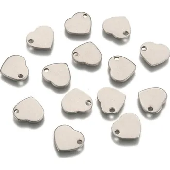 Přívěsek Pro Háčkování Přívěsek srdce 11 x 10 mm ocel