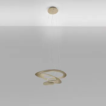 Artemide 1249020A Pirce micro sospensione LED, zlaté designové závěsné svítidlo, 27W LED 3000K, 46x48cm