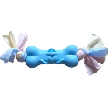 Hračka pro psa HUKA 2952288m hračka pro psa - kost modrá 11,5 cm