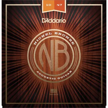 Struna pro kytaru a smyčcový nástroj D'ADDARIO NB1047 Nickel Bronze Acoustic Extra Light