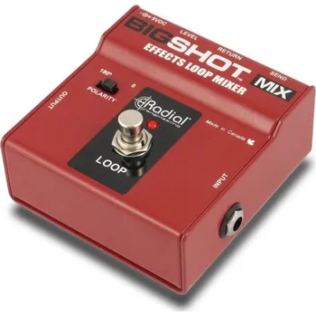 Footswitch Radial BigShot MIX, true-bypass Effects mixer pedal