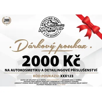 Dárkový potravinový koš NANOspec dárkový poukaz - 2000 Kč