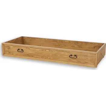 Postel Drewmax LK710 úložný prostor pod postel masiv borovice rustikal 98 cm (Úložný prostor pod postel)