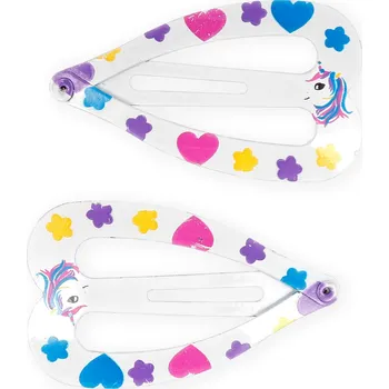 Srdíčkové sponky do vlasů, 2 ks Barva: bílá