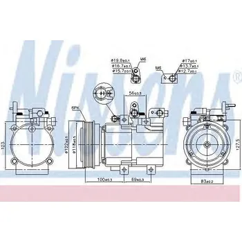 Kompresor klimatizace Nissens 890130