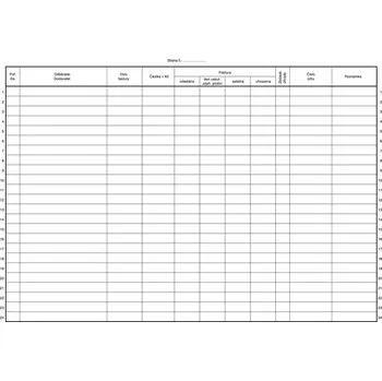 Tiskopis Tiskopis Kniha došlých a odeslaných faktur pro neplátce DPH