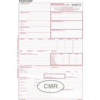Tiskopis Tiskopis CMR - mezinárodní nákladní list Německo/české