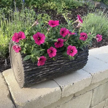 Květináč AZTE Květináč v imitaci dřeva - 22x35cm