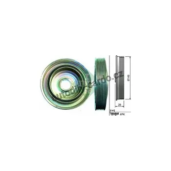 Rozvod motoru Řemenice klikové hřídele INA (IN 544009910)