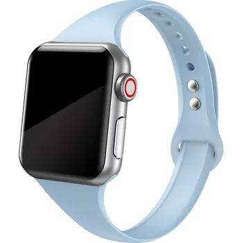 Příslušenství k chytrým hodinkám eses Slim silikonový řemínek pro Apple Watch 42mm/44mm/45mm/46mm/49mm Barva: pastelově modrá
