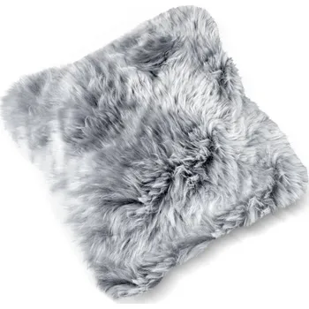 Dekorativní polštářek Polštář z ovčí kožešiny Fellhof šedý