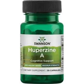 Přípravek na podporu paměti a spánku Recenze Swanson Huperzine A 200 mcg 30 cps.