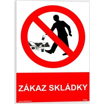 Značení Zákaz skládky Plast 210 x 297 mm (A4) tl. 0.5 mm - Kód: 06102