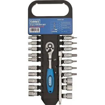 Sada nářadí Sada nářadí 1/4" na liště 22 dílná NAREX 443001386