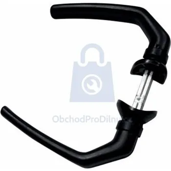 Příslušenství pro plot Klika na kulatý profil, plast/hliník hliník, balení 1 ks