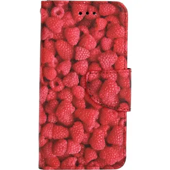 Pouzdro na mobilní telefon Pouzdro iPhone SE 2022 knížkové Maliny (kryt neboli obal na iPhone SE 2022)