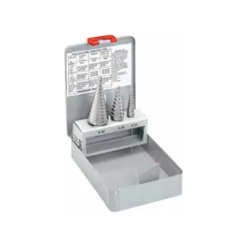 Příslušenství k nářadí Sada stupňovitých vrtáků S5- HSSE 3-dílná Bučovice Tools 691805