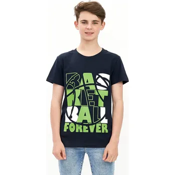 Chlapecké tričko Chlapecké triko - Winkiki WJB 11974, tmavě modrá Barva: Modrá tmavě, Velikost: 140