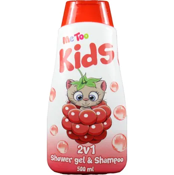 Sprchový gel ME TOO 2V1 SPRCHOVÝ GEL A ŠAMPON RASPBERRY KITTEN 500 ML
