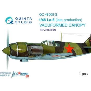 Plastikový model Quinta studio 1/48 Vacu canopy for La-5 late (ZVE)