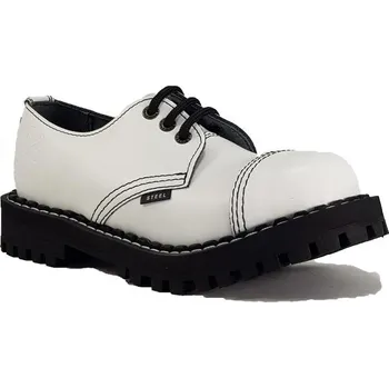 Pánská móda Boty Steel 3-dírkové - bílé, 42